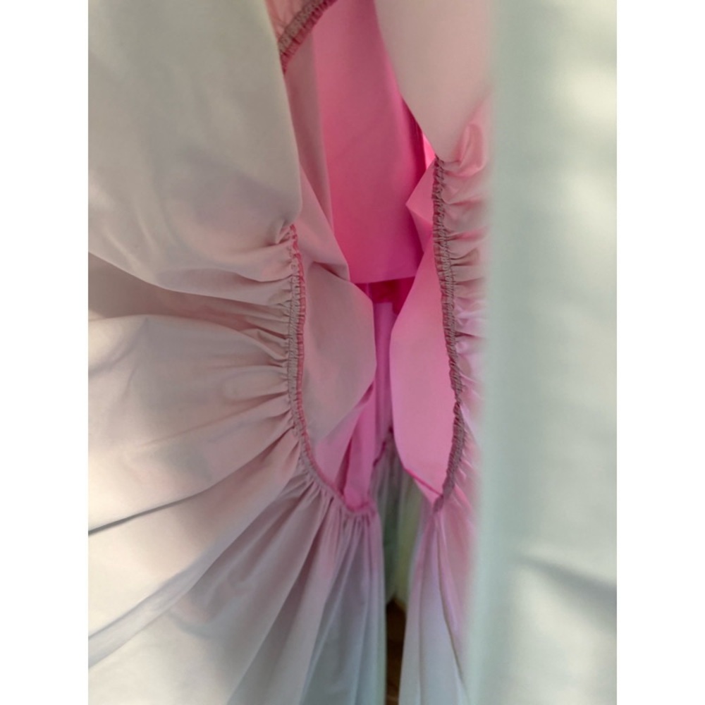 Sau Lee Nova Cut Out Pink and Green Chartreuse Ombré Maxi Gown - Picture 13 of 13
